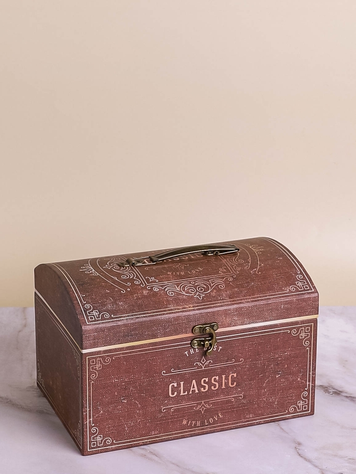Коробка сундучок 22x14x12,5см classic коричневый Коробка сундучок 22x14x12,5см classic коричневый