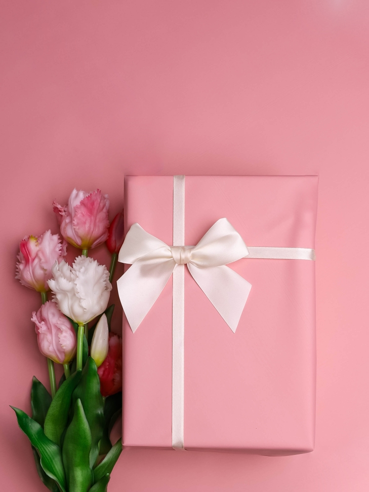 Пленка матовая 58см х 58см 60мкм 10 листов, розовый пыльный