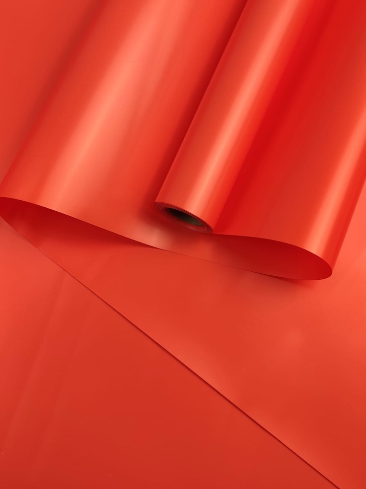 Пленка матовая 50мкм 58см х 10м Флора оранжевый яркий Пленка матовая 50мкм 58см х 10м Флора оранжевый яркий