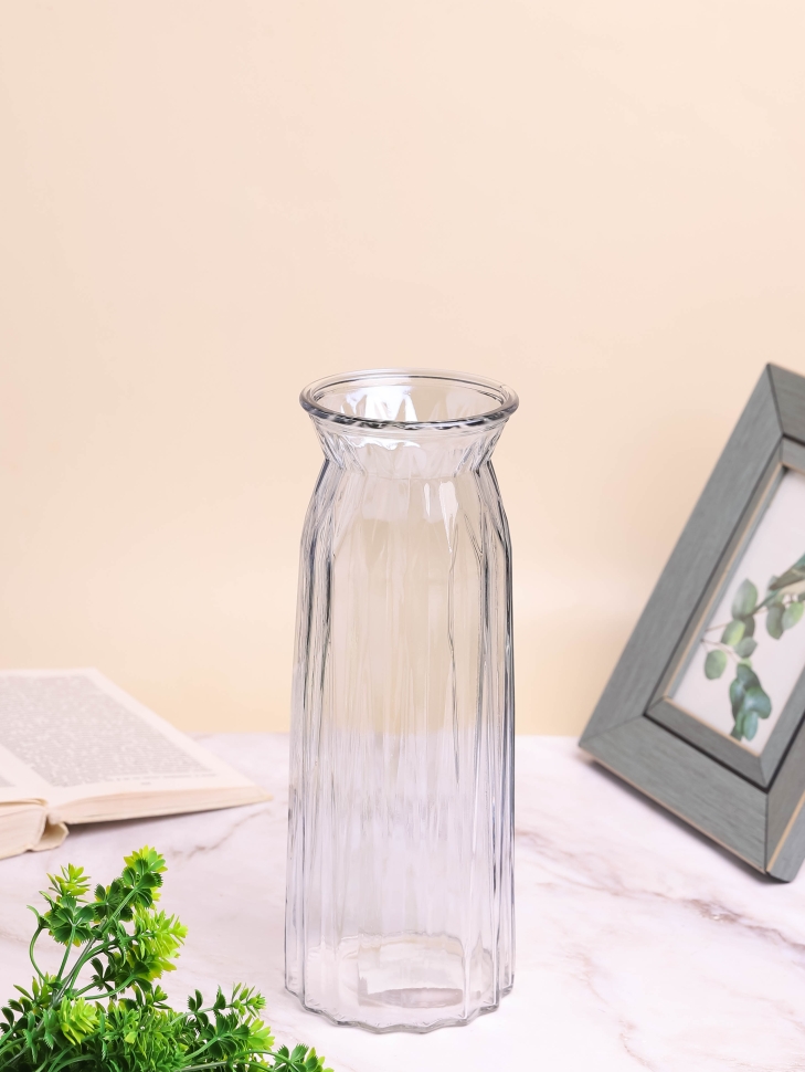 Ваза стекло h30 d11,5/10,3см К 283 прозрачный Ваза стекло h30 d11,5/10,3см К 283 прозрачный