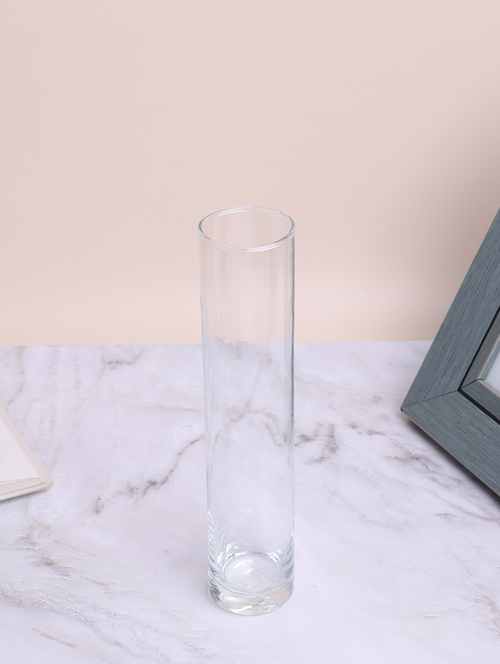 Ваза стекло Трубка №2927 Цилиндр, D5x23см