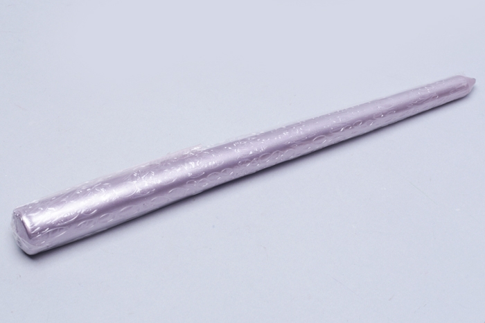 Свеча античная 22х250мм лак розовый