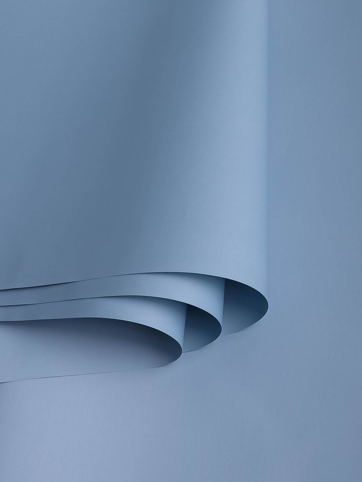 Пленка матовая 58см х 58см 60мкм 10 листов, голубой туман