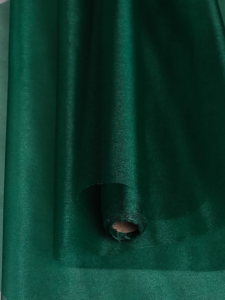 Органза-снег в рулоне 70смх9м зеленый