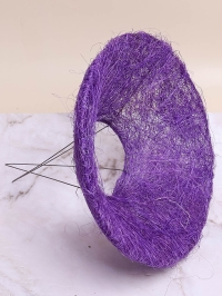 Каркас для букета сизаль гладкий 25см фиолетовый