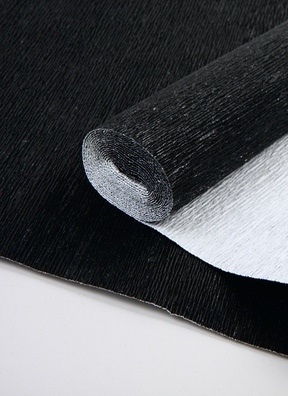 Бумага гофрированная металл, 180гр 809 черная