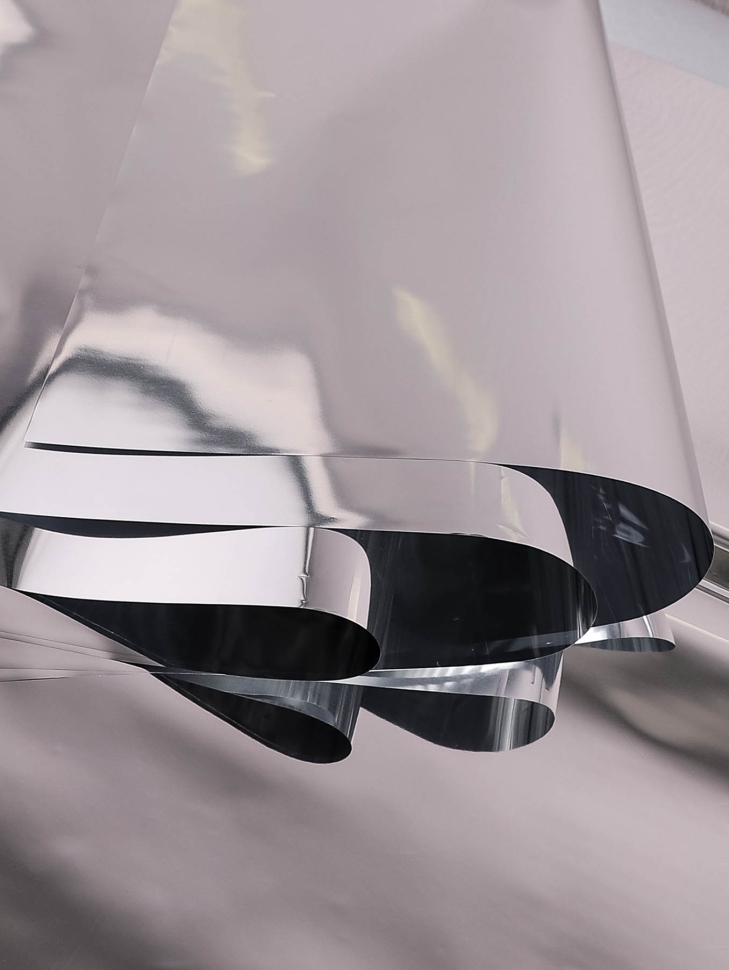 Пленка металлизированная 57смх57см 20 листов серебро Пленка металлизированная 57смх57см 20 листов серебро