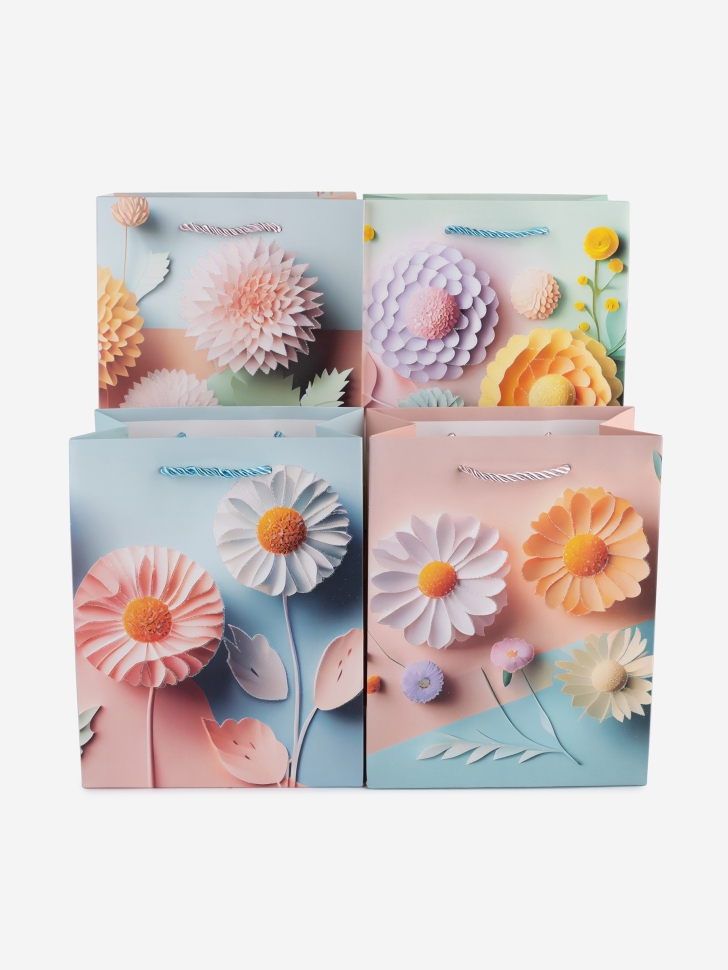 Сумочка Цветы 741 18х23x10см микс