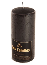 Свеча пенек d60х h120 черная