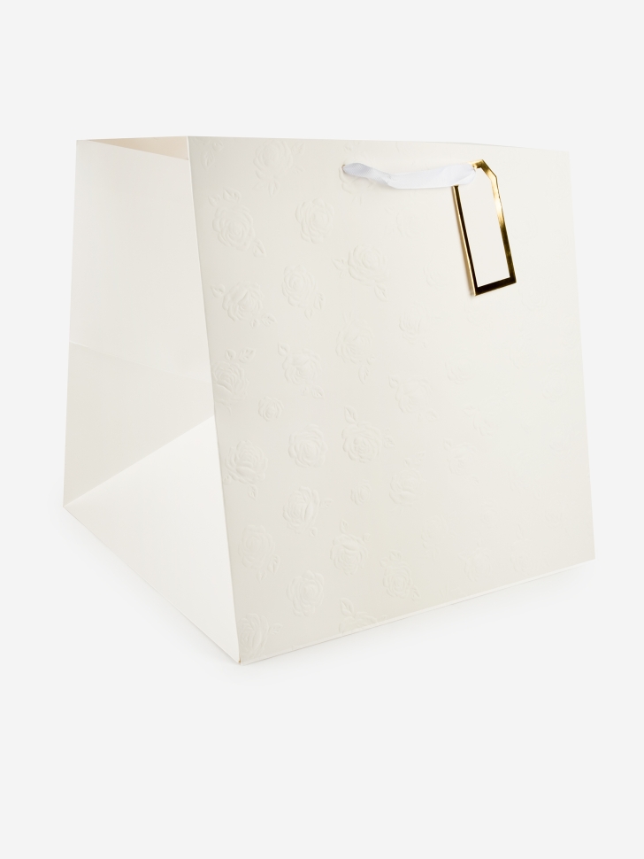 Сумочка подарочная Люкс (35х35х35см) белый