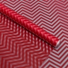 Пленка матовая Зигзаг 70см х 10м красный