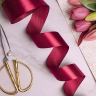 Лента атласная 38мм х 25ярд бордовый Лента атласная 38мм х 25ярд бордовый