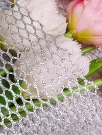 Сетка Соты 48 х 5ярд серебро