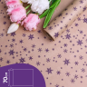 Бумага крафт 70г/м2, 70см x 10м, Снежинка NEW, фиолет Бумага крафт 70г/м2, 70см x 10м, Снежинка NEW, фиолет