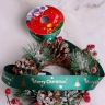 Лента НГ 2,5х3ярд зеленый с рисунком Merry Christmas 3 Лента НГ 2,5х3ярд зеленый с рисунком Merry Christmas 3