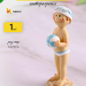 Фигурка Ребенок с мячиком 4,5х12см