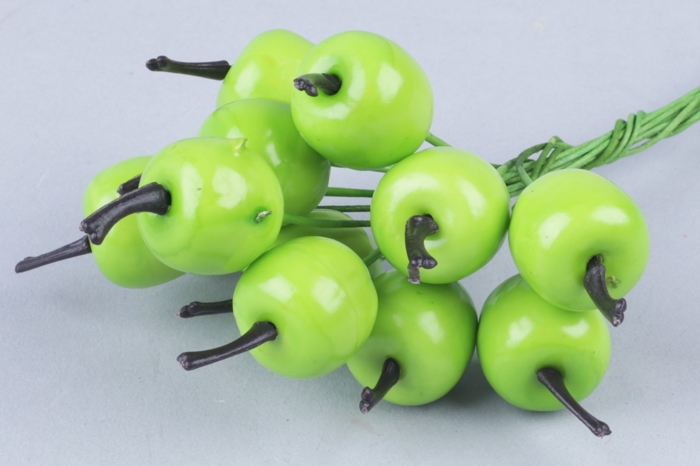 Яблоко на проволоке 3 см 12шт. I030545 зеленое Яблоко на проволоке 3 см 12шт. I030545 зеленое
