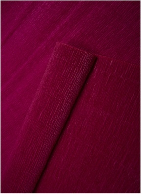 Бумага гофрированная простая, 140гр 984 темно-малиновая