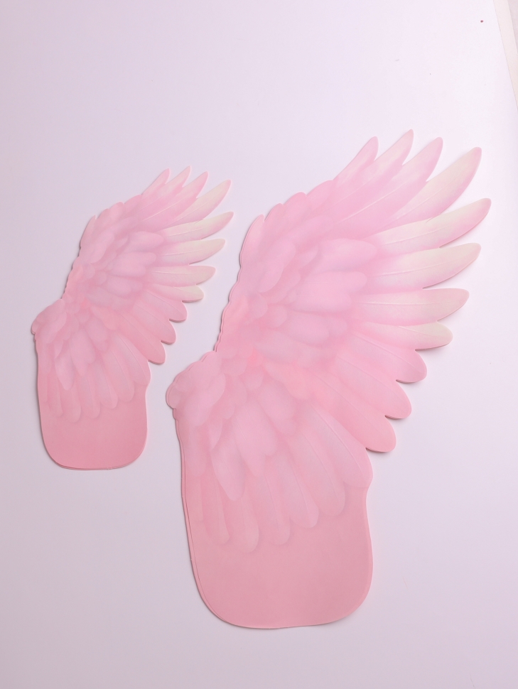 Бумага фигурная Крылья 50х37см 33х22см 20шт розовый