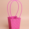 Сумочка для цветов 13,5х9,5х15,5см 3D М315 фуксия