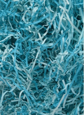 Наполнитель флористический бумажный  50г микс 606 голуб/св. голуб/голубой