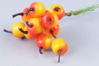 Яблоко на проволоке 3 см 12шт. I030546 желто-красное