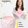 Кашпо керамика 12х12х9,5см LZL-219-2 белый Кашпо керамика 12х12х9,5см LZL-219-2 белый
