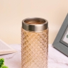 Ваза стекло h22 d11х10см К 301 золотистый