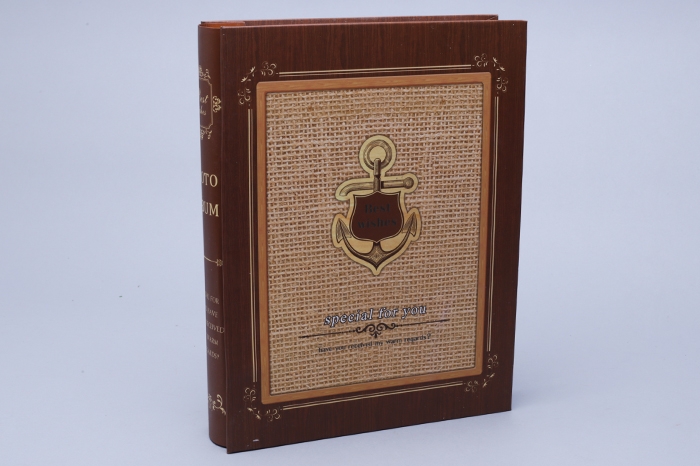 Фотоальбом 10х15см 6810, 100 фото штурвал на темно-коричневом кат 2