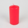 Свеча пенек d63х h150мм красный