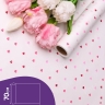 Бумага белая крафт 50г/м2, 70см x 10м Сердечки конфетти, любовь Бумага белая крафт 50г/м2, 70см x 10м Сердечки конфетти, любовь