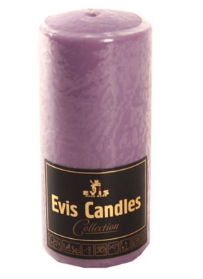 Свеча пенек d60х h120 лаванда