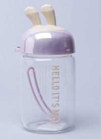 Бутылка с ушами 300мл желтый