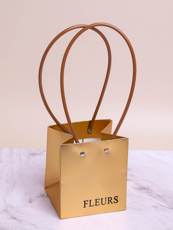 Сумочка подарочная 11,5х10,5x13см 782 золото Сумочка подарочная 11,5х10,5x13см 782 золото