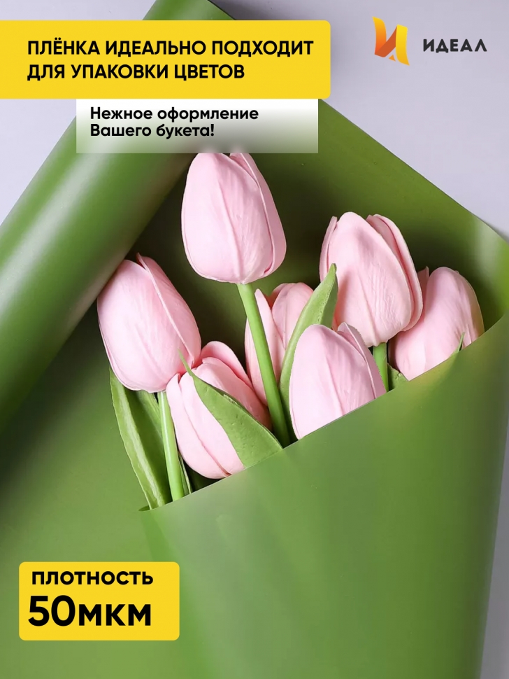 Пленка матовая 60см х 10м на втулке зеленый Пленка матовая 60см х 10м на втулке зеленый