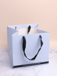 Сумочка подарочная 24х26х26см голубой