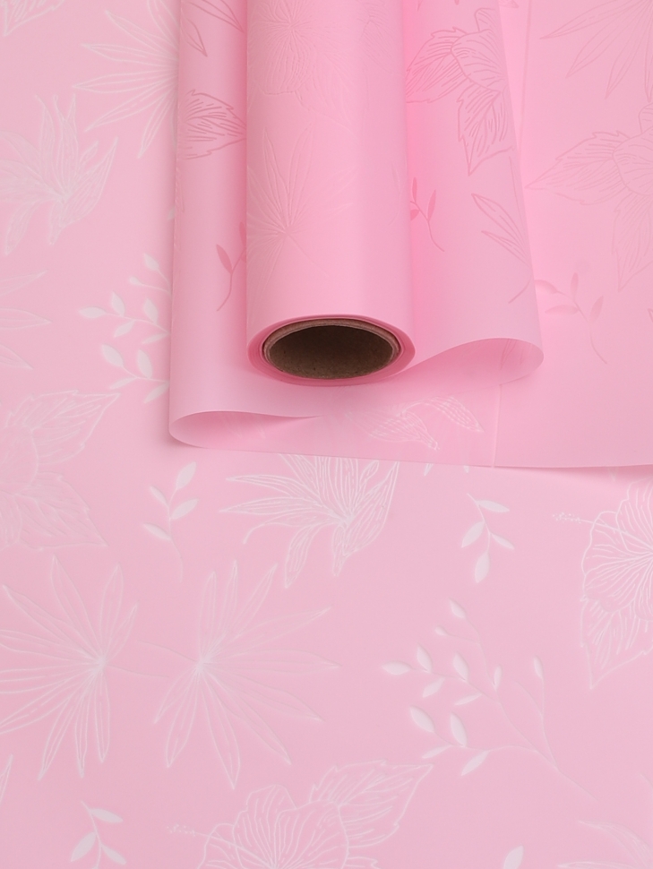 Пленка матовая 60см х 10м Блум, розовый жемчуг