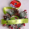 Лента НГ 2,5х3ярд с рисунком Merry Christmas салатовый Лента НГ 2,5х3ярд с рисунком Merry Christmas салатовый