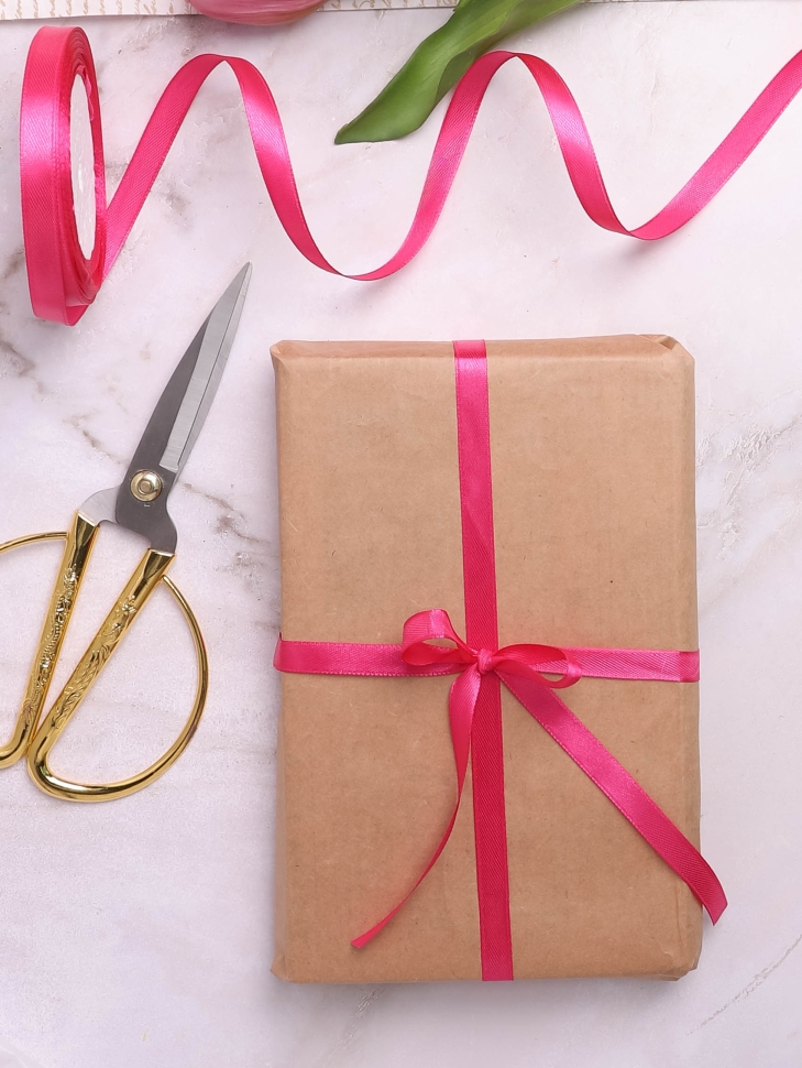 Лента атласная 10мм х 25ярд JD малиновый Лента атласная 10мм х 25ярд JD малиновый