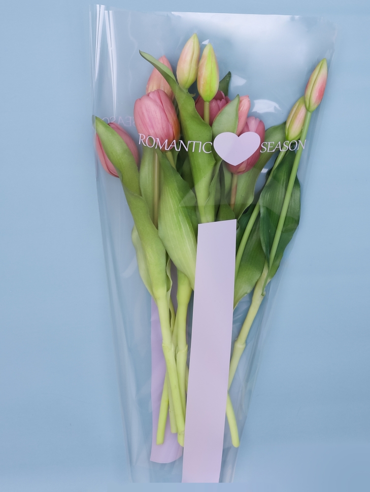 Пакет цветочный Конус 27/40/12,5 Романтика сиреневый 50 шт