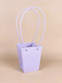 Сумочка для цветов 13х15,5х 9,5см сирененевый светлый