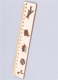 Линейка деревянная 20см Игрушки