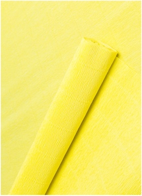 Бумага гофрированная простая, 140гр 975 лимонная Бумага гофрированная простая, 140гр 975 лимонная