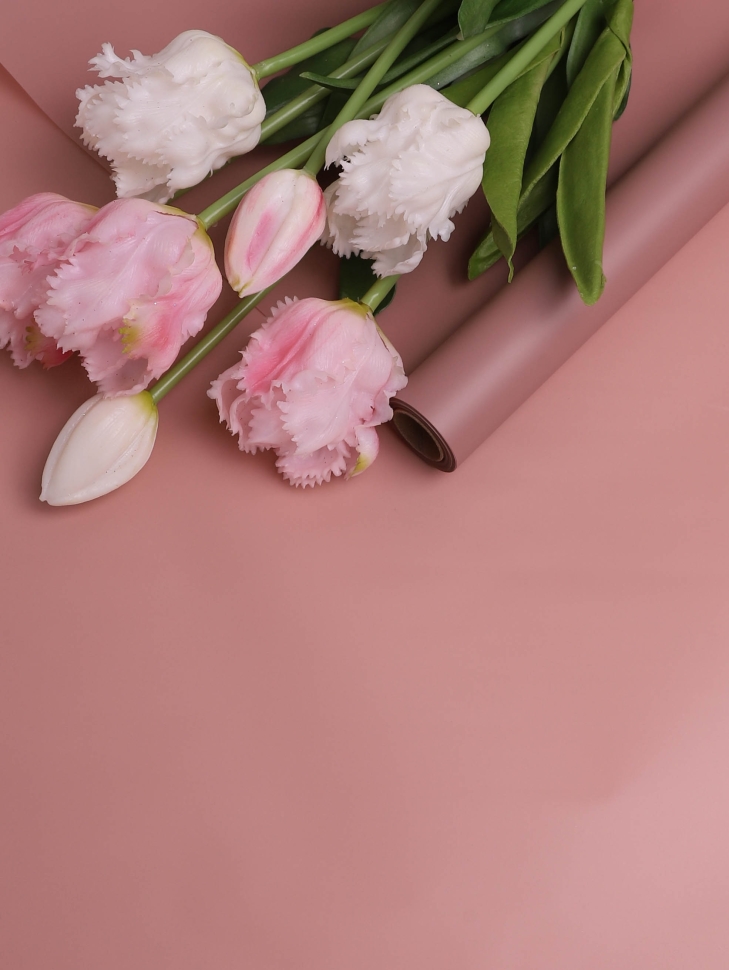 Пленка матовая 40мкм 58см х 10м Воздух лиловый