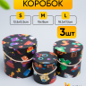 Коробка цилиндр набор из  3шт. 18,3х17,2см 9144-814-84