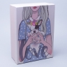 Коробка прямоугольник 29х21х9,5см W72301-1CD мопс в руках Коробка прямоугольник 29х21х9,5см W72301-1CD мопс в руках