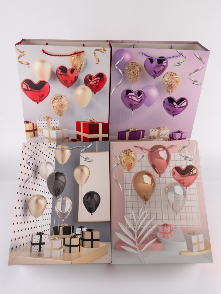 Сумочка Шарики 388-016 31х40x12см микс