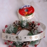 Лента НГ 2,5х3ярд с рисунком Merry Christmas шампань Лента НГ 2,5х3ярд с рисунком Merry Christmas шампань