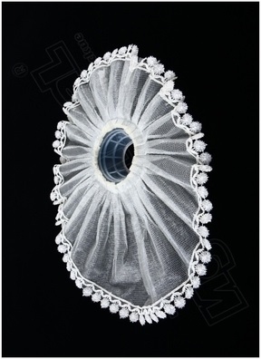 Манжетка капелька шифон кремовая