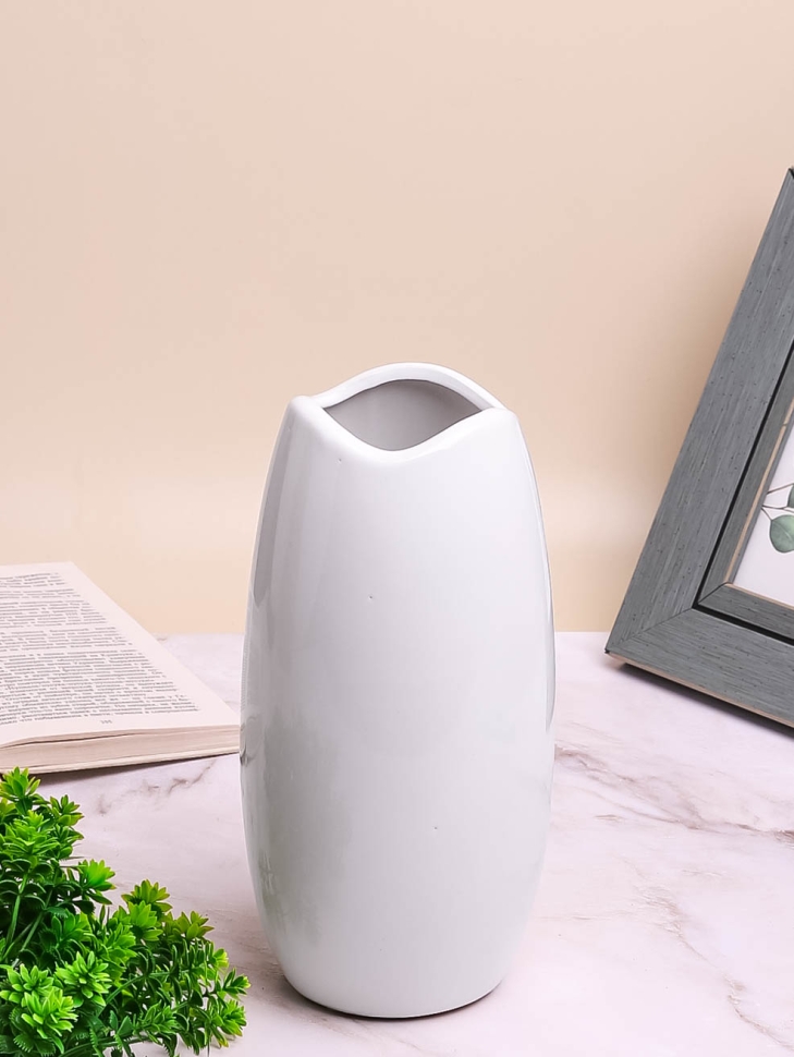 Ваза керамика 24см 50L белый Ваза керамика 24см 50L белый